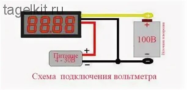 Подключение 3 х проводного вольтамперметра с алиэкспресс 0,36" 4х-раз.Трехпроводные вольтметры