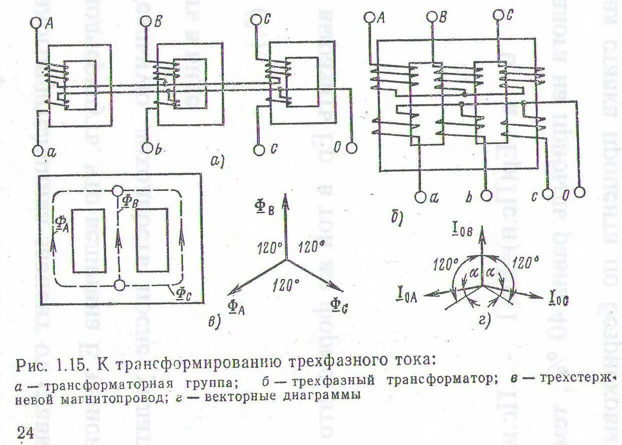 Подключение 3 х трансформатора 7. Особенности конструкции и принцип работы трёхфазного трансформатора