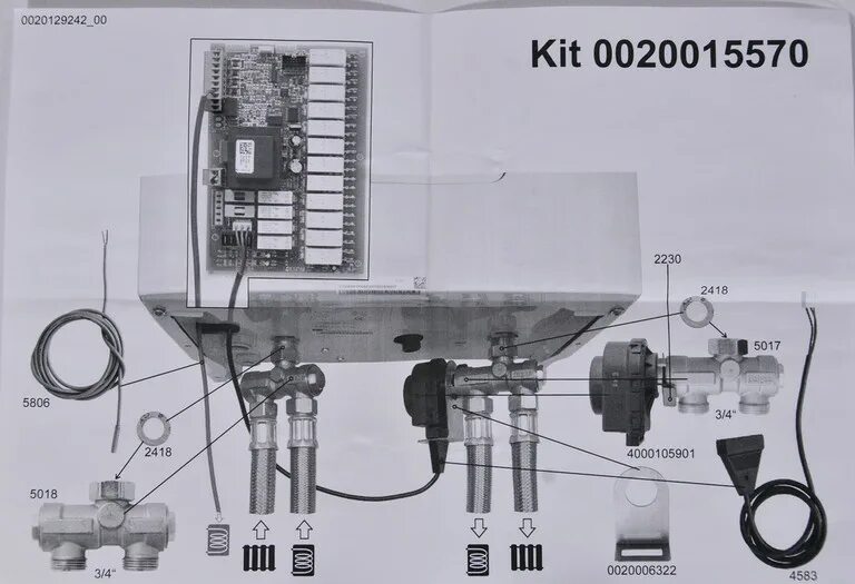 Подключение 3 ходового клапана к котлу Комплект подключения бойлера Protherm FUGAS , 560.00 руб, Автоматика и терморегу