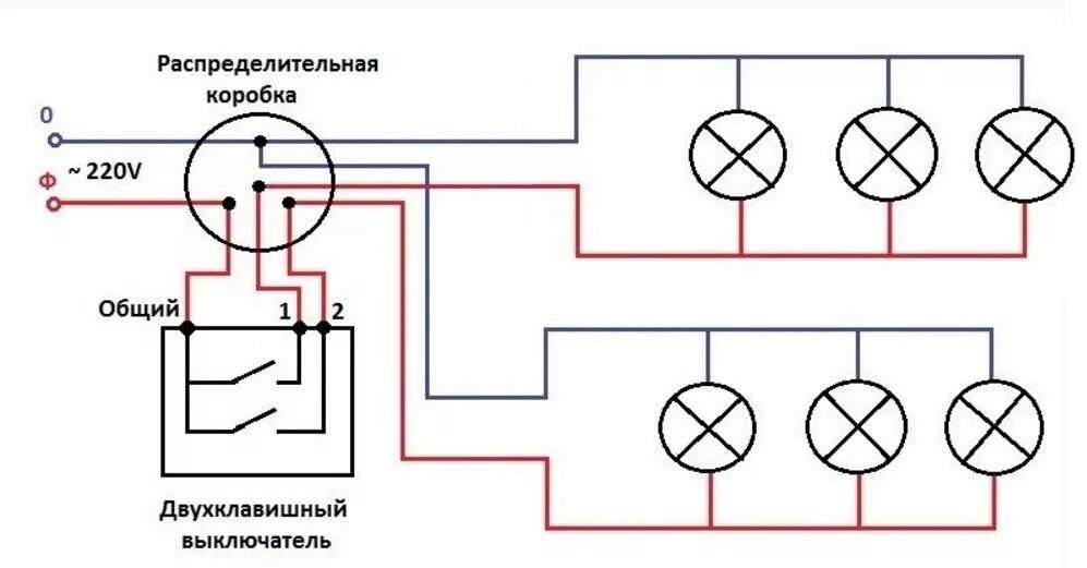 Подключение 3 ламп Как подключить точечные светильники: схемы, порядок работ