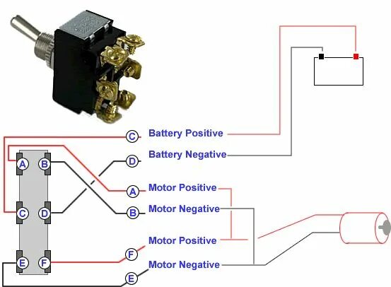 Подключение 3 позиционного переключателя connecting a 6 terminal toggle switch to a 12volt dc motor Toggle switch, Basic 