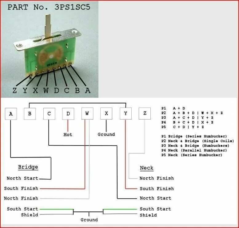 Подключение 3 позиционного переключателя схема 5 позиционный переключатель - equipment.craft.guitars - Форум гитаристов