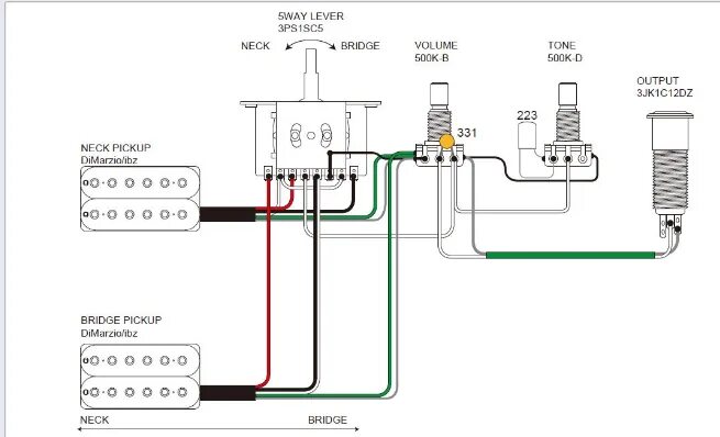 Подключение 3 позиционного переключателя схема Ответы Mail.ru: Спайка гитары с двумя хамбакерами