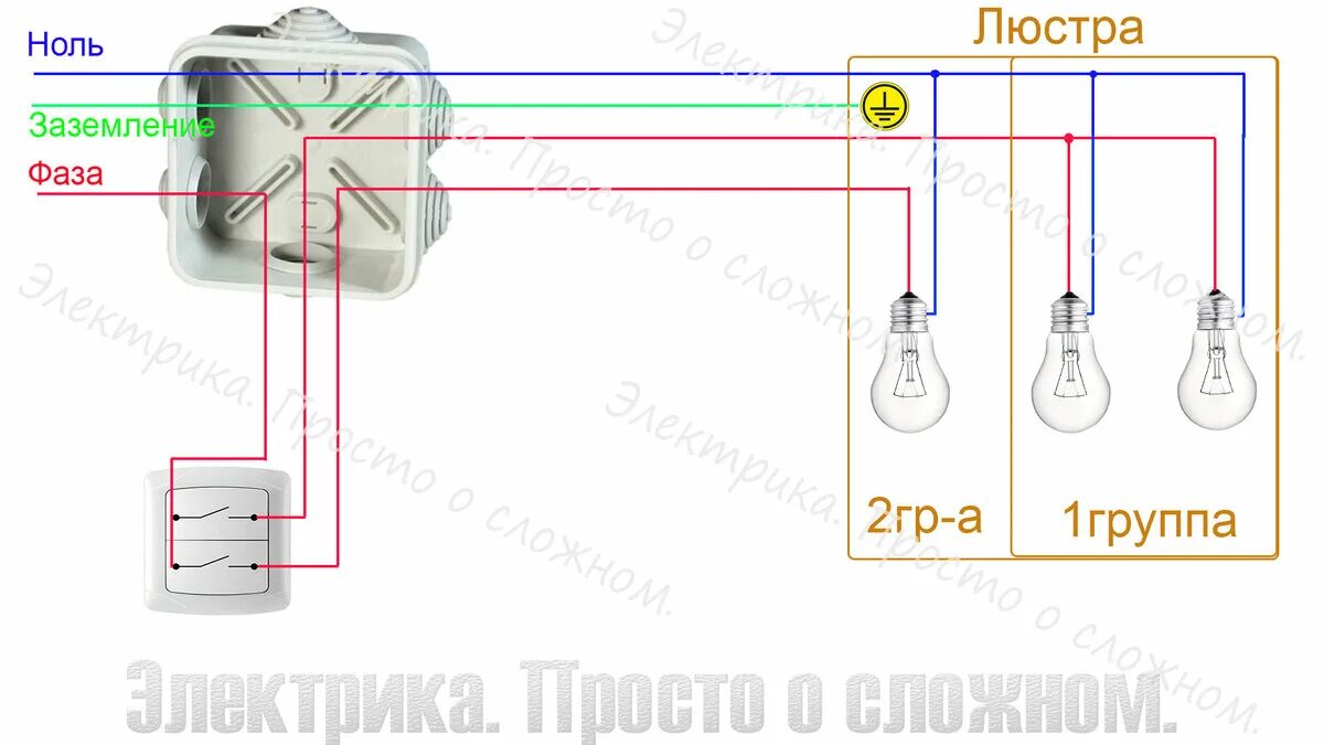 Подключение 3 рожкового светильник а Как подключить люстру. Четыре способа соединения. Лёха может 13 RU Дзен