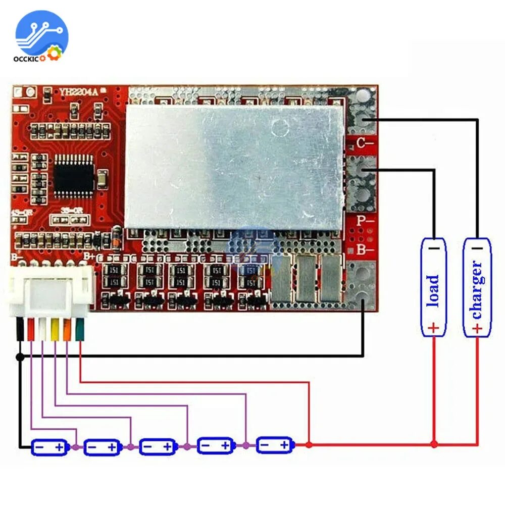 Подключение 3 с платы BMS 4S 50A 18650 литиевая плата защиты аккумулятора LiFePO4 3,2 в 3,7 в BMS Bala