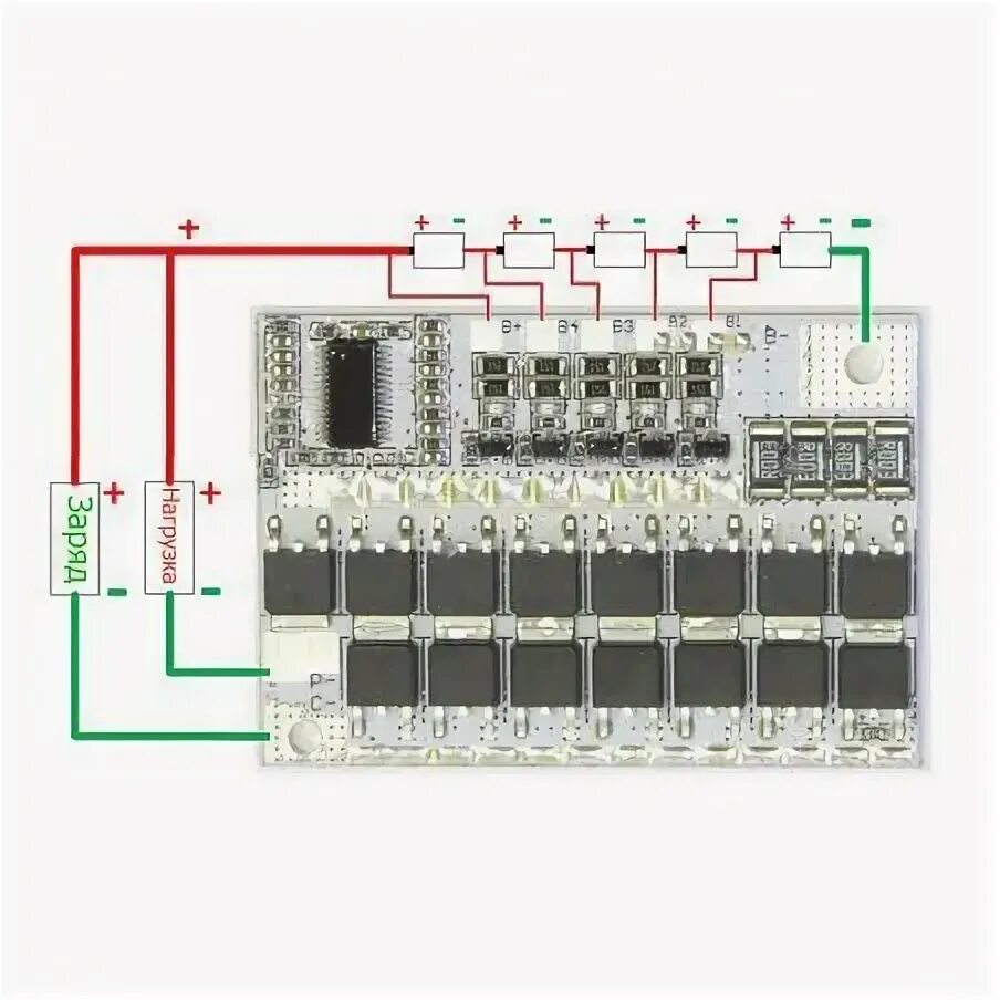 Подключение 3 с платы BMS 5S 100A плата защиты с балансировкой, 21 В , для сборок аккумуляторов. - куп