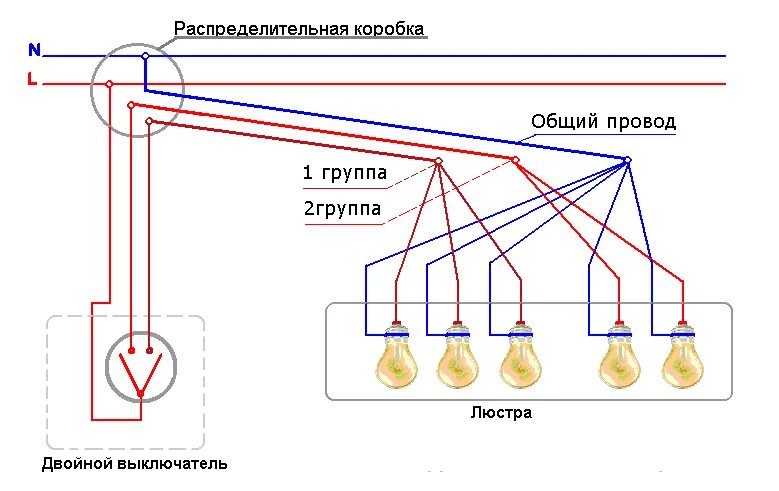 Подключение 3 светильников Ответы Mail.ru: Подскажите как подключить люстру если в потолке 3 провода