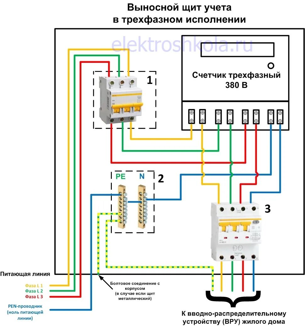 Подключение 380 в квартире Схема электропроводки в доме