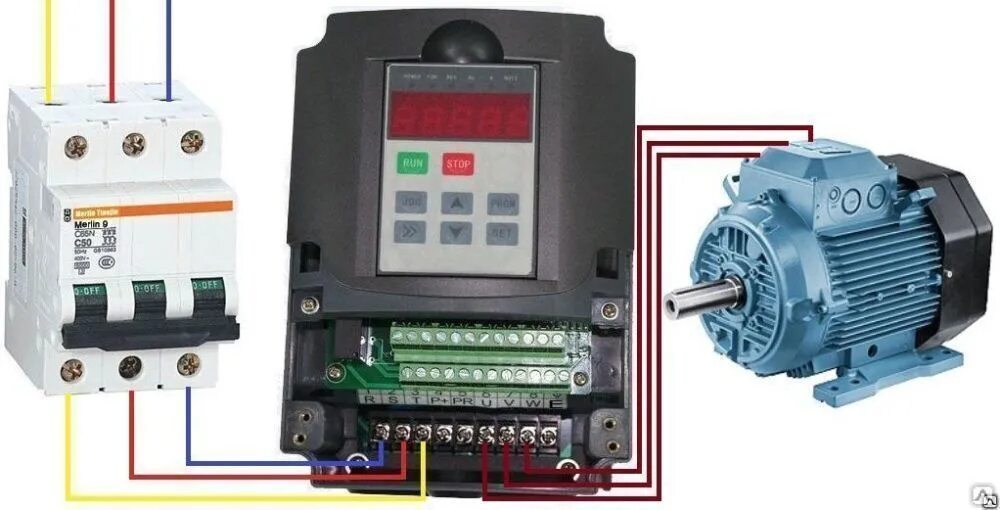 Подключение 3х фазного двигателя через частотный преобразователь Частотный преобразователь для 1- вазных двигателей купить оптом за 8 200 руб./шт