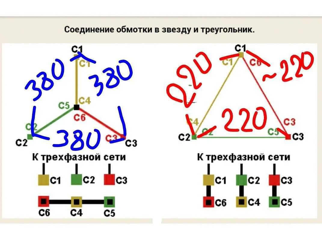 Подключение 3х фазного двигателя звездой и треугольником Помогите подключить электродвигатель. - Електроніка - Металічний форум