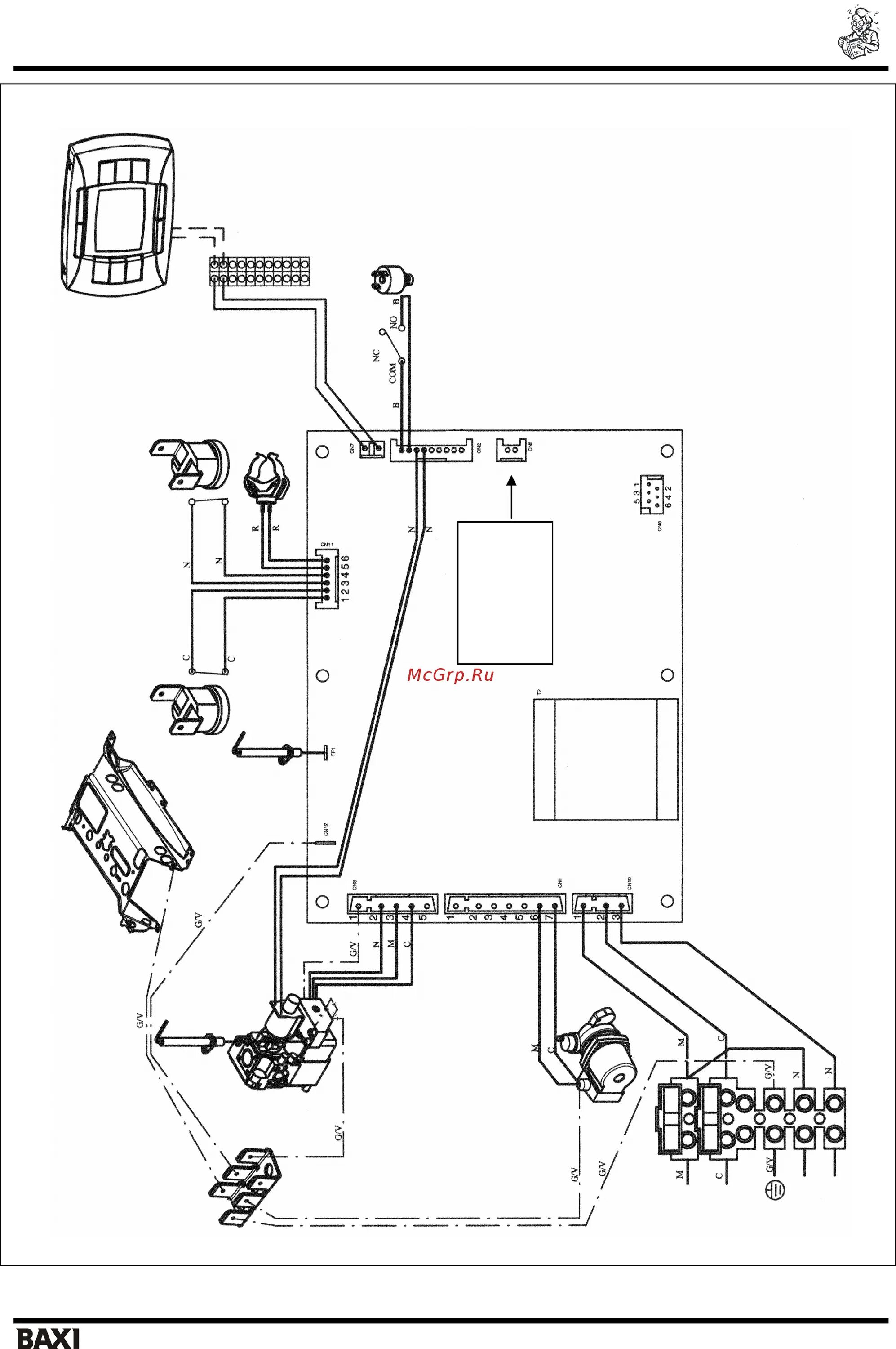 Подключение 3х ходового клапана к котлу baxi Baxi LUNA-3 COMFORT 45/48 1 40 i