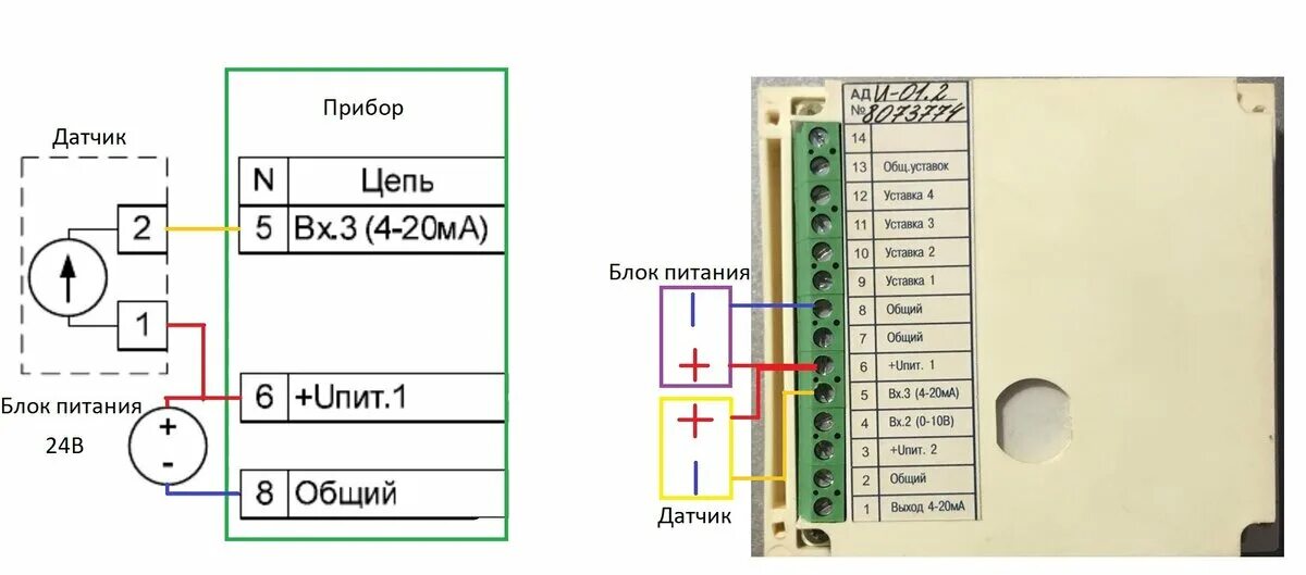 Подключение 4 20 Картинки ВЫХОД 20 МА