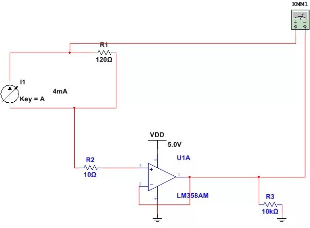 Подключение 4 20 ма operational amplifier - How does this circuit read 4-20mA current loop input thr