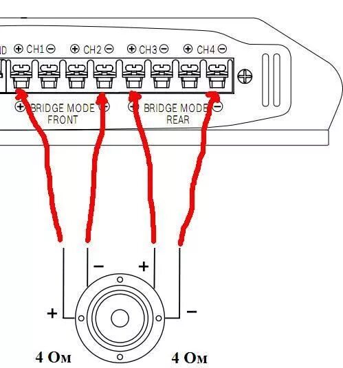 Подключение 4 помогите ПРАВИЛЬНО сопрягти earthquake magma 12 и power acoustik fl-200/4