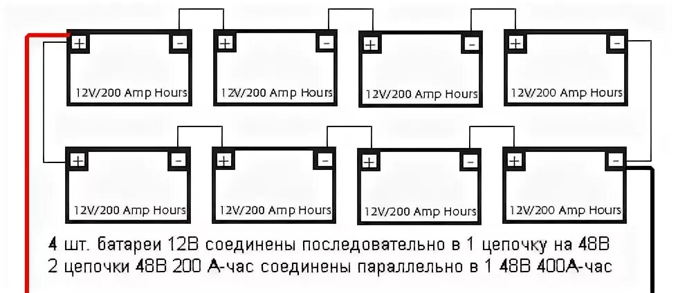 Подключение 4 акб Ответы Mail.ru: Сколько нужно аккумулятор и как соединить (нужна схема)?