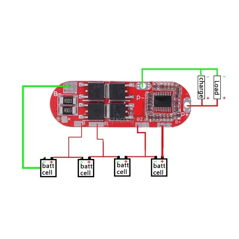 Подключение 4 bms BMS 25A 3 S 12,6 в 4S 16,8 в 5S 21 в 18650 литий ионный батарея защиты цепи заря