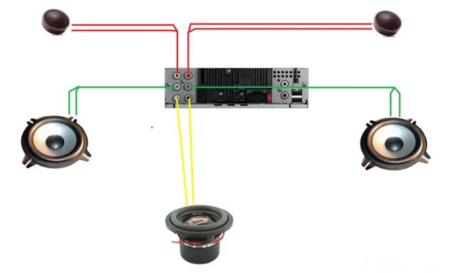 Подключение 4 динамиков к магнитоле Как подключить 8 динамиков к автомагнитоле без усилителя - фото - АвтоМастер Инф