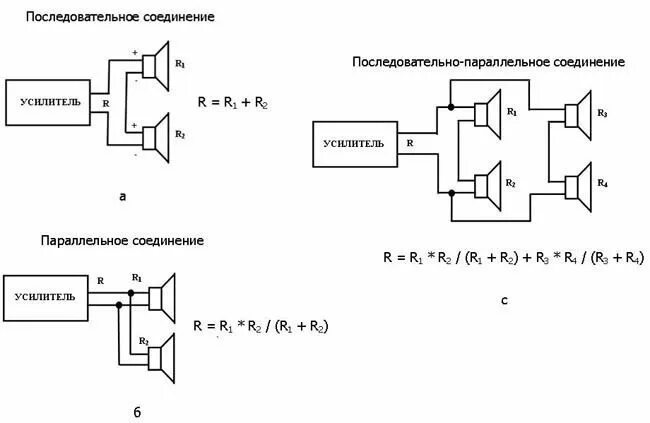 Подключение 4 динамиков параллельно Посоветуйте усилитель для колонок от старого музцентра Samsung MAX-KJ740 * Stere