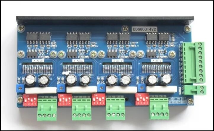 Подключение 4 ех осевой тв6600 t4 Многоканальный драйвер 4-оси DD6600T4V1-комплектующие к ЧПУ станкам ЧПУ Центр