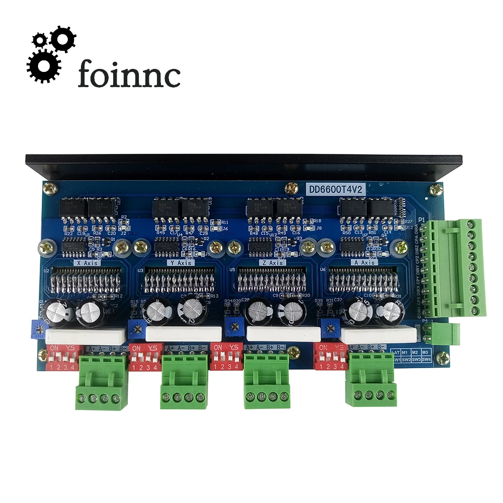 Подключение 4 ех осевой тв6600 t4 4-Axis stepper motor 2-phase stepper motor driver drives 4A 16 subdivision TB660