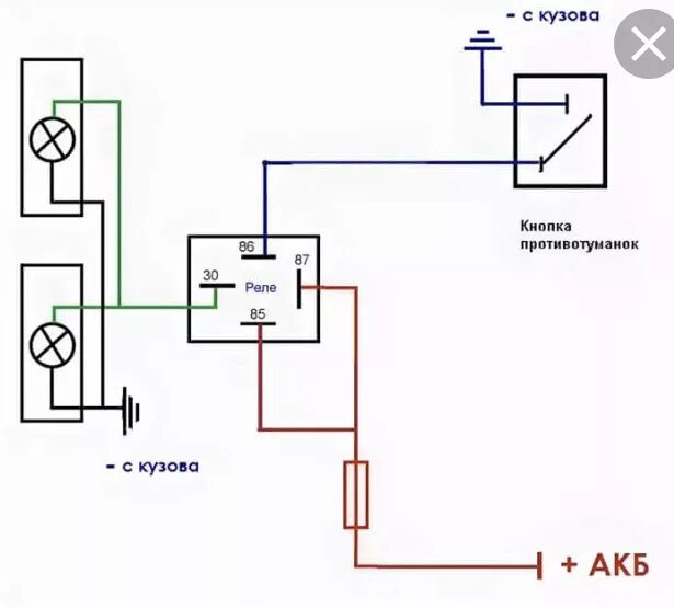 Подключение 4 контактного реле фар Подключение птф Audi - Audi 80 (B3), 1,8 л, 1988 года электроника DRIVE2