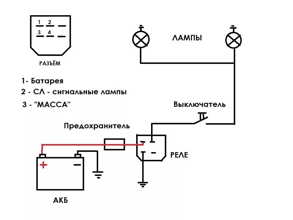 Подключение 4 контактного реле поворотов схема Обновил аварийку. Установка реле 71.3777 - ИЖ Москвич 412, 1,5 л, 1973 года элек