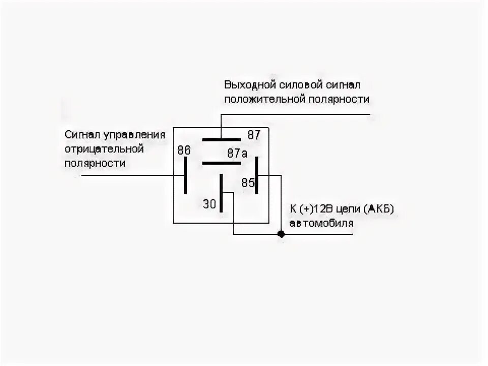 Подключение 4 контактного реле схема управления минусом 21. Электро открывания капота Газель - ГАЗ Газель, 2,3 л, 2003 года просто так D