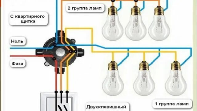 Подключение 4 лампочек к одному выключателю 12 мавзу ЭУМ - смотреть видео онлайн от "Электрический трансформатор" в хорошем 