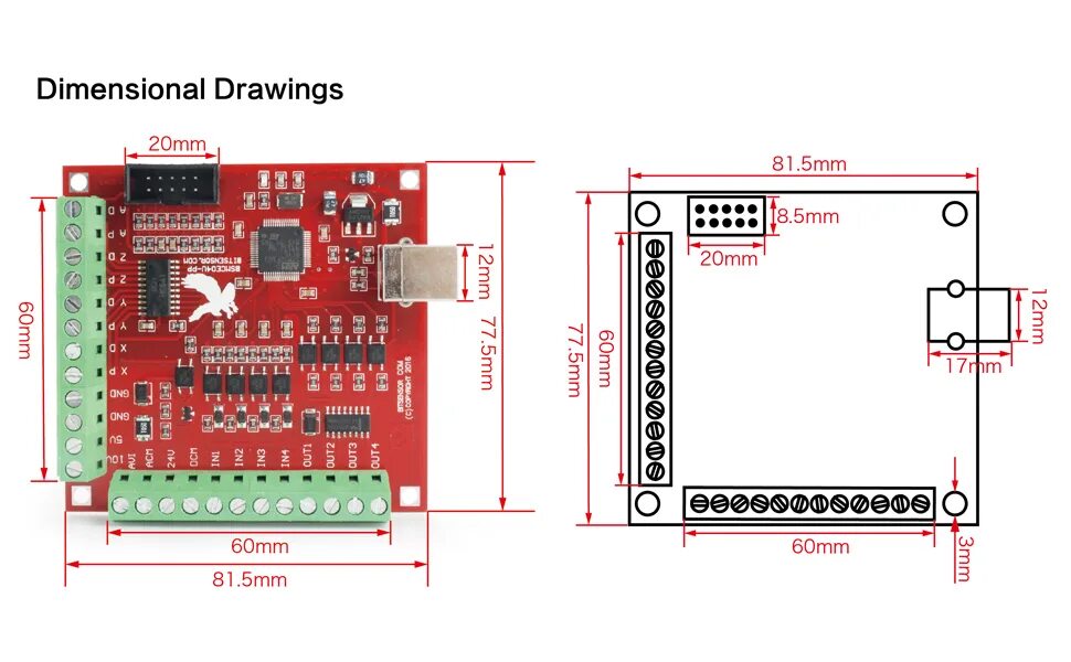 Подключение 4 оси Amazon.com : RATTMMOTOR 4 Axis CNC USB Mach3 Controller Breakout Board CNC Motio