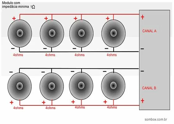 Подключение 4 пар динамиков CALCULAR IMPEDÂNCIA DE ALTO FALANTES EM SÉRIE E PARALELO - in 2020 (With images)