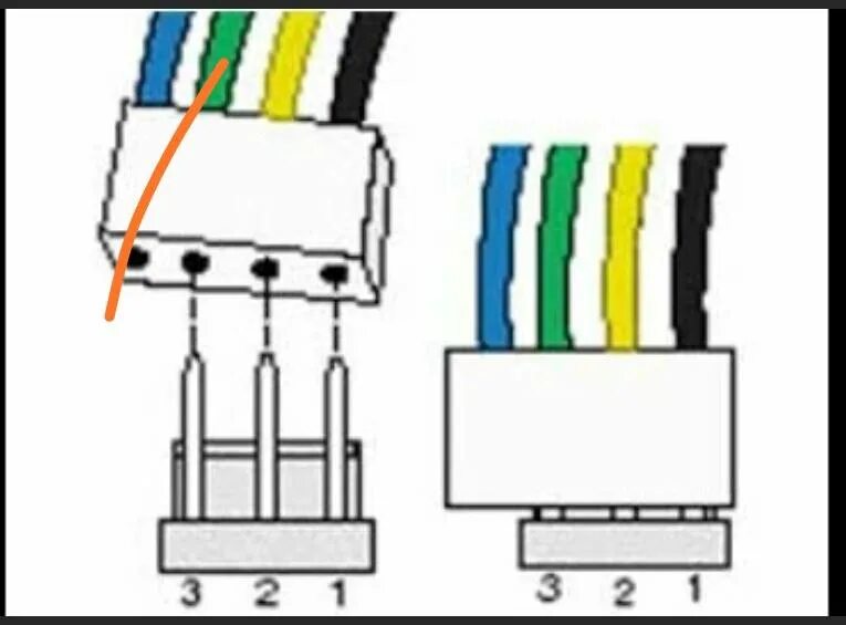 Подключение 4 pin Схема проводов кулера 4 провода