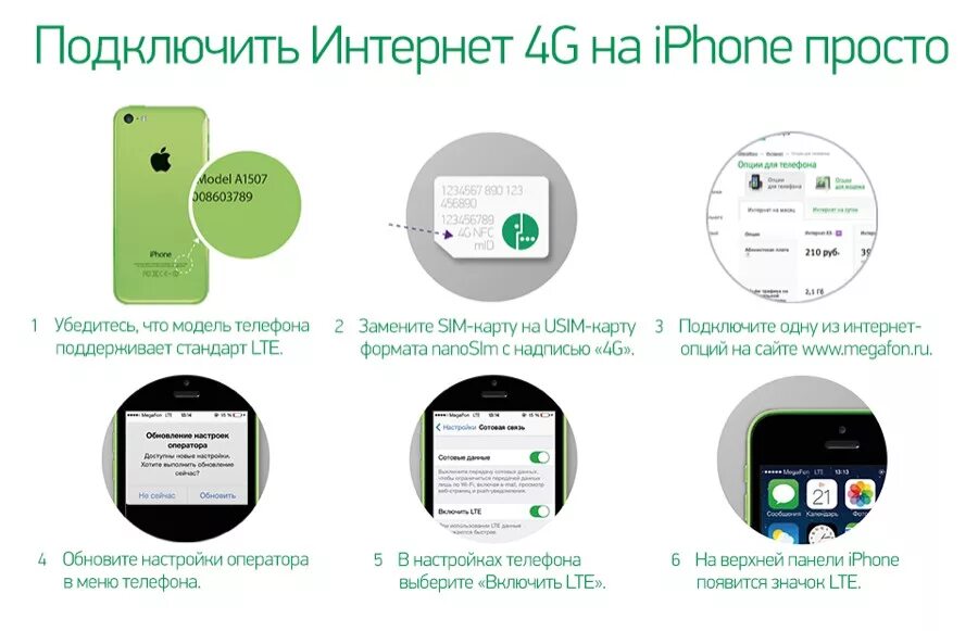 Подключение 4g к телефону Как подключить 4G на iPhone? - МегаФон - ЖЖ