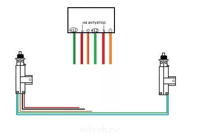 Подключение 5 контактного активатора замка Помогите подключить Центральный Замок! - Клуб любителей микроавтобусов и минивэн