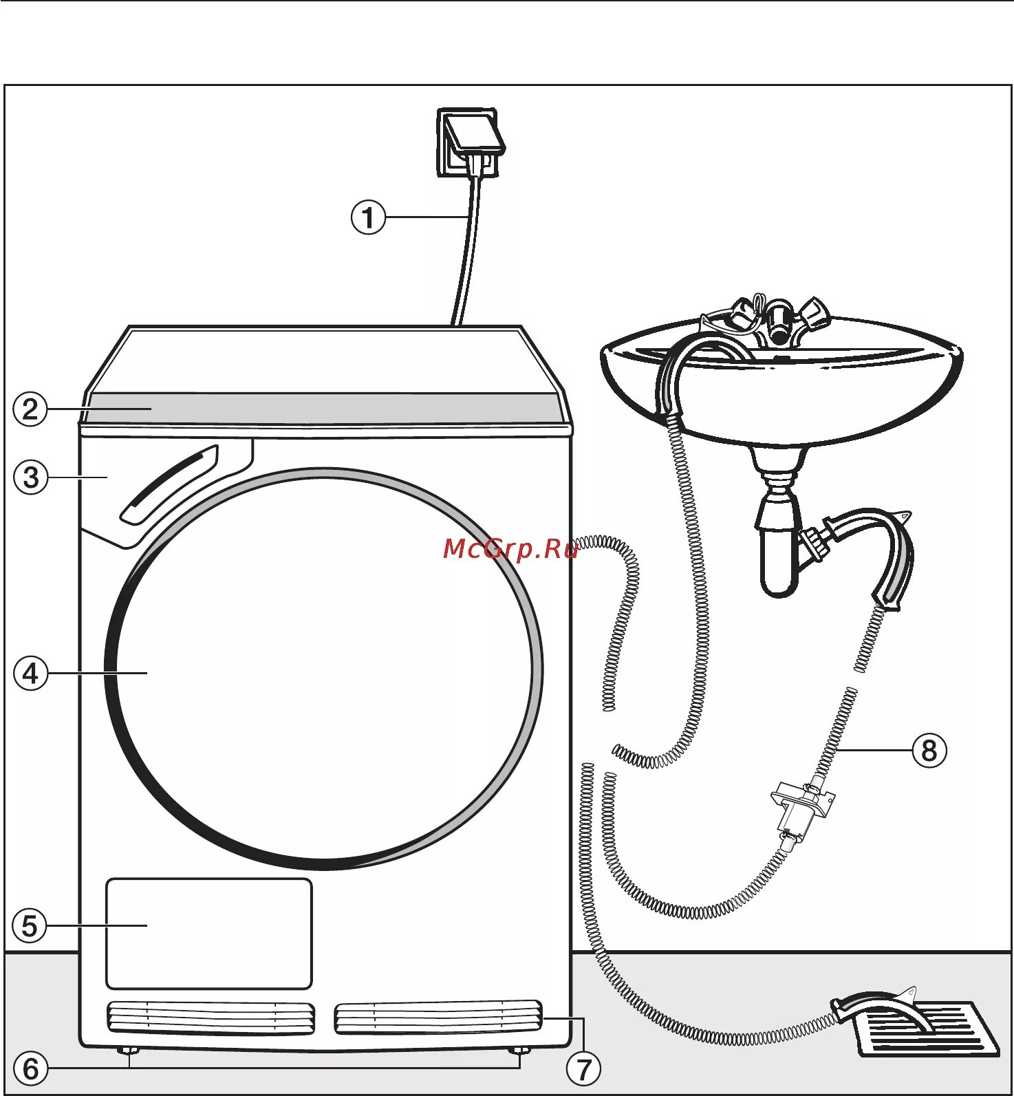 Подключение 5 стиральных машин Miele T 9466 C 41/56 Установка и подключение