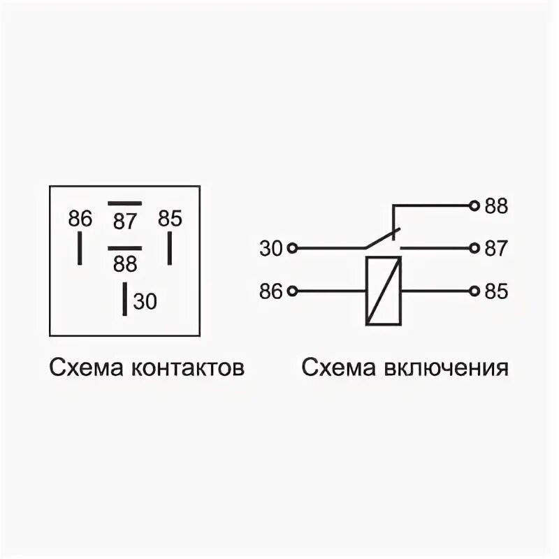 Подключение 5 ти контактного реле Реле 5-ти контактное 12В 30/20А - Магазин4x4