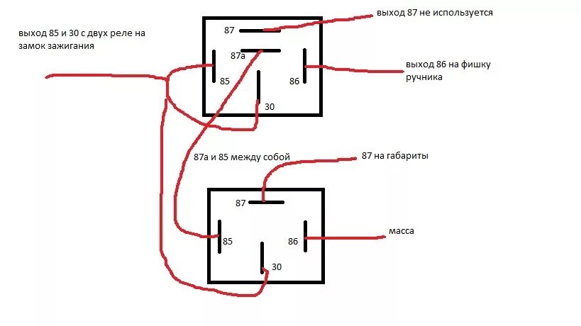 Подключение 5 ти контактного реле Автоматическое включение света - ГАЗ 3110, 2,3 л, 2001 года тюнинг DRIVE2