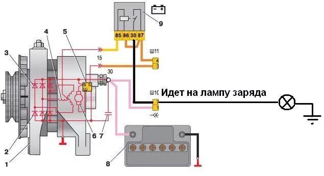 Подключение 702 реле генератора Генератор 100А 2108 Старвольт - DRIVE2