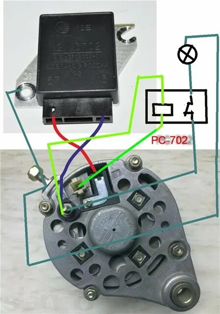 Подключение 702 реле генератора В какую сторону крутится генератор ваз - фото - АвтоМастер Инфо
