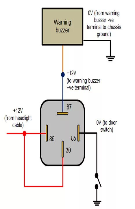 Подключение 75.3777 10 Relay 75.3777-10 / 90.3747-10 LADA relay 4 pin 30 amp 12Volt