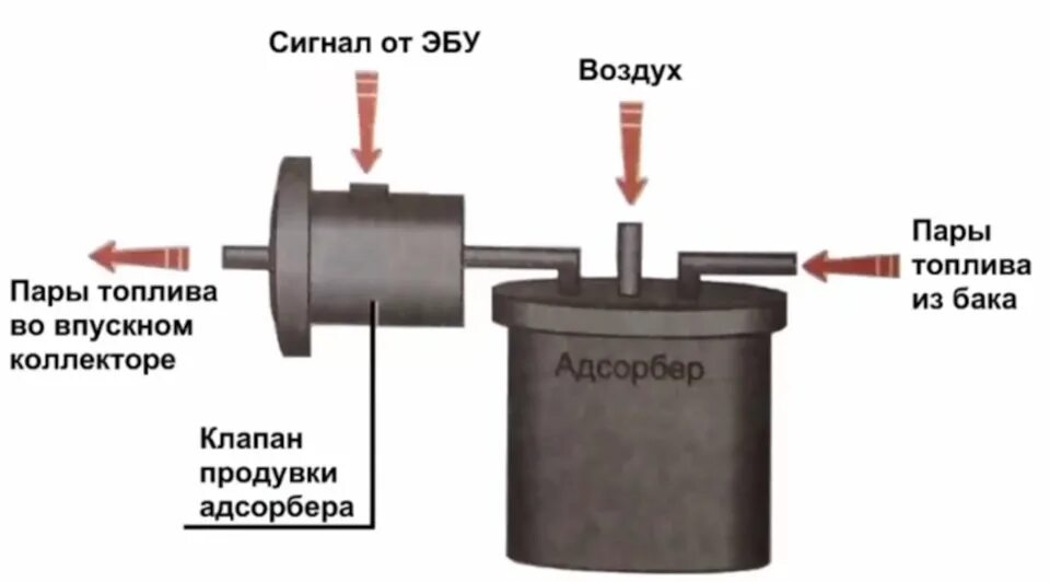 Подключение абсорбера ваз Клапан N80 адсорбера или продувки топливного бака. Замеры давления топливной маг