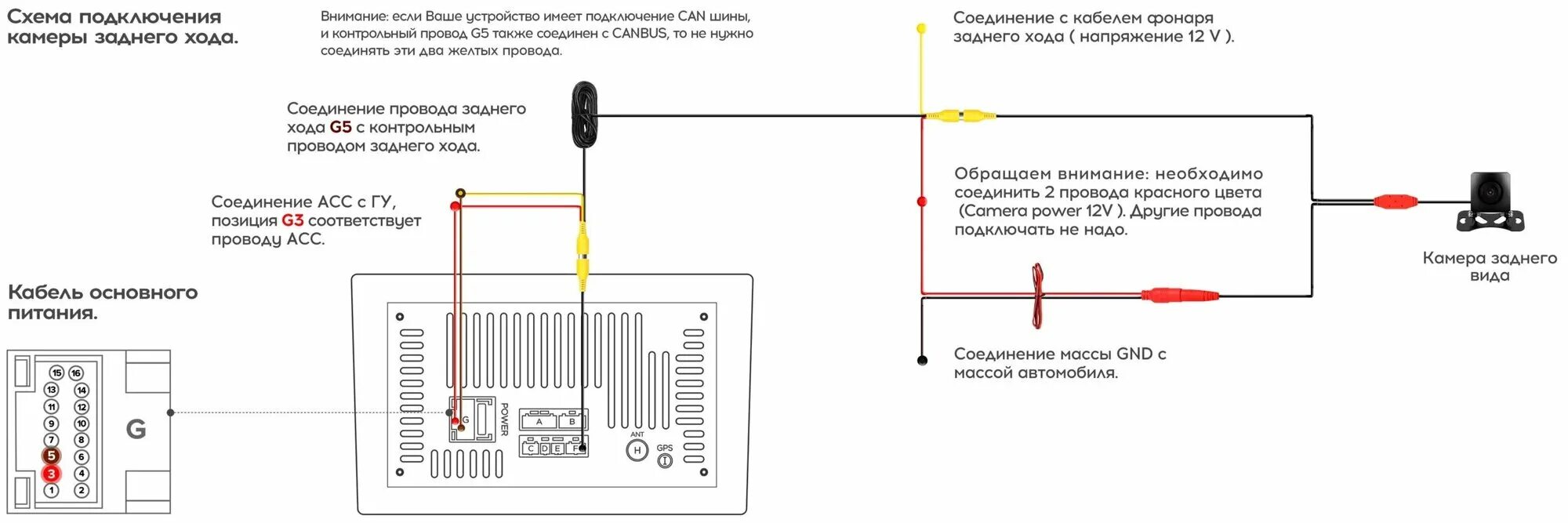 Подключение ahd камеры к андроид магнитоле TEYES AHD 1080p камера заднего вида - купить в интернет-магазине по низкой цене 