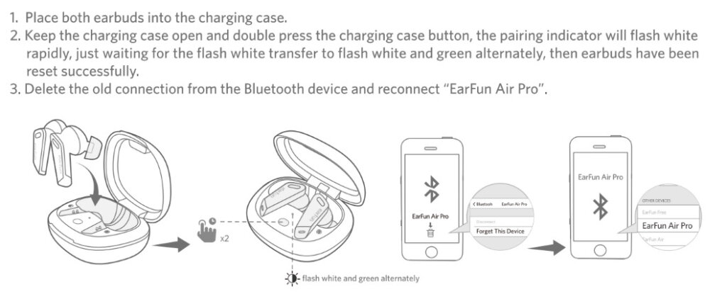 Подключение air pro 2 EarFun Air Pro Manual Step-by-step Pairing Guide