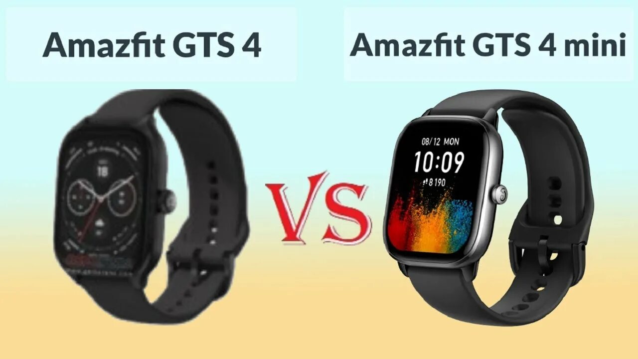 Подключение amazfit gts 4 Amazfit GTS 4 vs Amazfit GTS 4 mini - YouTube