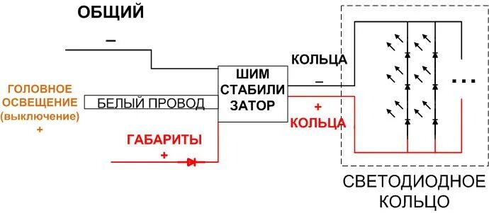 Подключение ангельских глазок с тремя проводами Светодиодный тюнинг автомобилей, ремонт фар и другие работы