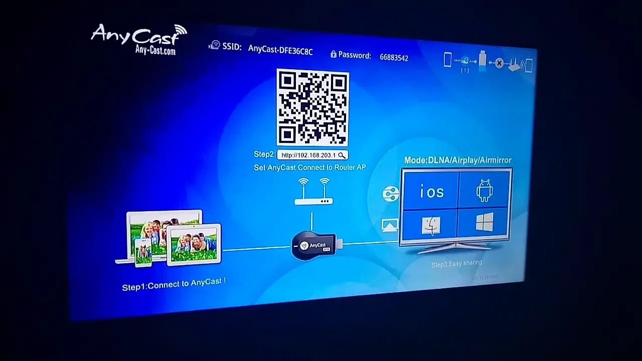 Подключение anycast к телевизору Anycast - YouTube