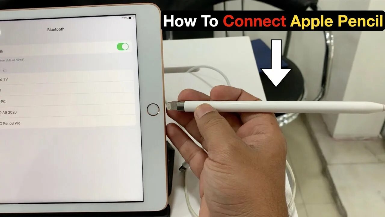 Подключение apple pencil 1 How to connect Apple Pencil 1st Generation with Ipad /6th gen /7th gen / 8th Gen