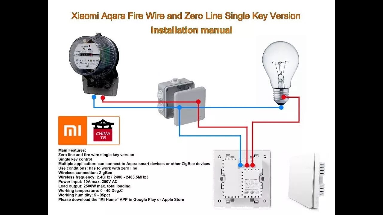 Подключение aqara без нейтрали How to: Xiaomi Aqara Light Control ZERO Line - YouTube