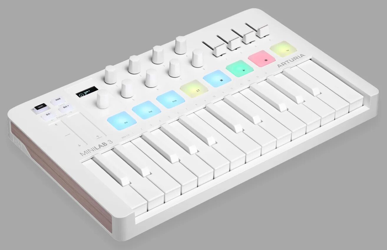 Подключение arturia minilab 3 к ableton Arturia MiniLab 3 Alpine White - специальная версия компактной MIDI-клавиатуры P