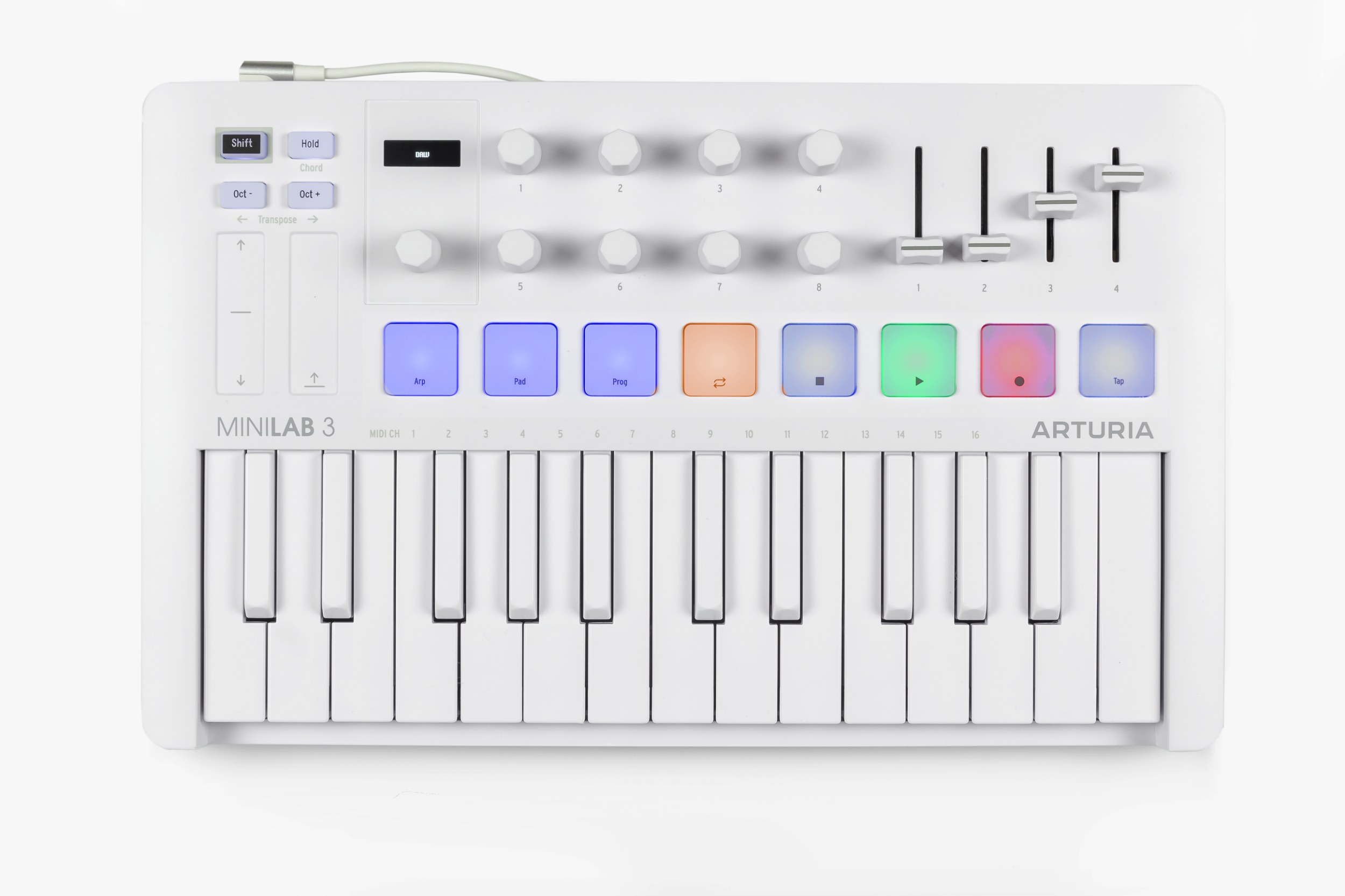 Подключение arturia minilab 3 к ableton Arturia MiniLab 3 Alpine White - популярная модель компактного контроллера в бел