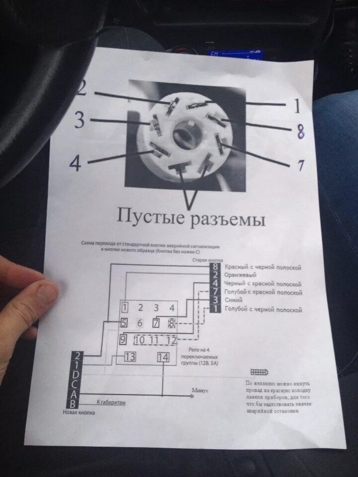 Подключение аварийки ваз 2114 Евро-аварийка - Lada 2115, 1,6 л, 2008 года аксессуары DRIVE2